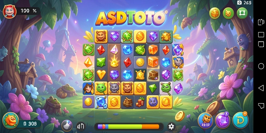 Tampilan menarik gameplay ASDTOTO dengan elemen warna-warni.