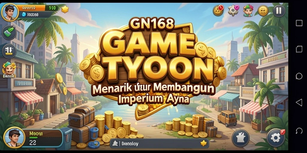 Screenshot gameplay GN168 menampilkan strategi bisnis yang menarik.