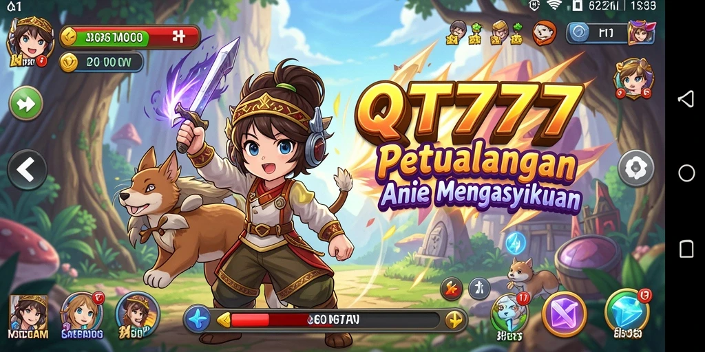 Screenshot game menunjukkan aksi karakter Anime yang epik dan penuh warna.