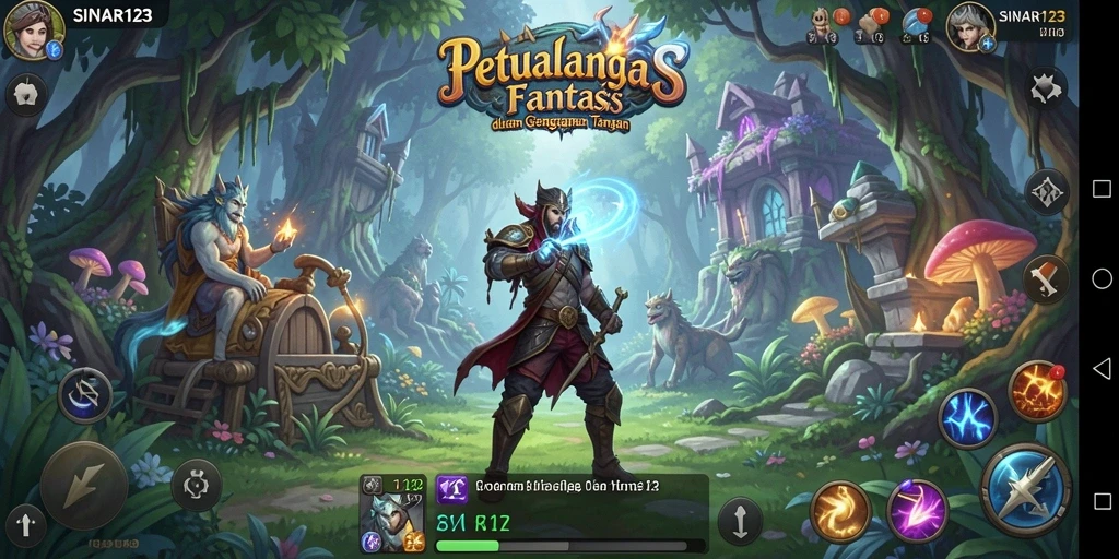 Tangkapan layar menunjukkan aksi mendebarkan dalam permainan ARPG.