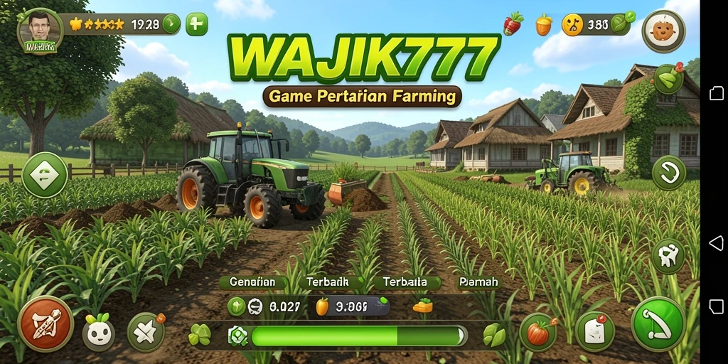 Tampilan menarik dari gameplay WAJIK777 yang menampilkan lahan pertanian yang subur.