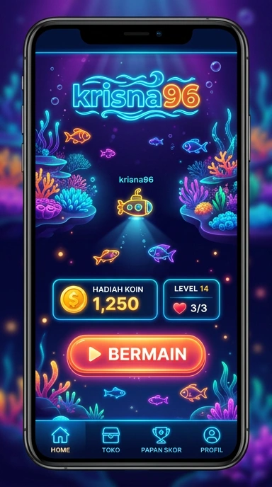 Tampilan antarmuka pengguna krisna96 yang menarik dan mudah dinavigasi.
